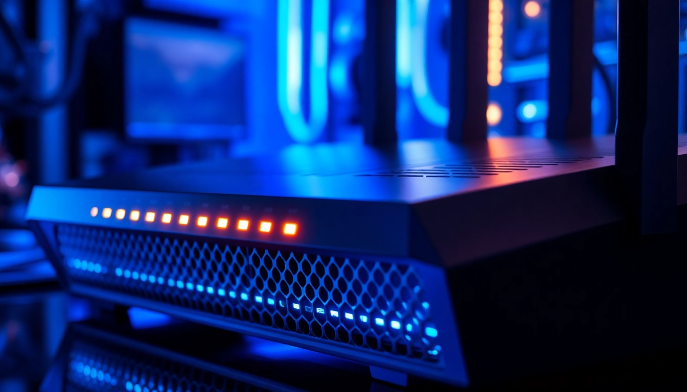AX88 high-speed WiFi router in action, showcasing advanced antennas and sleek design, optimized for fast connectivity.