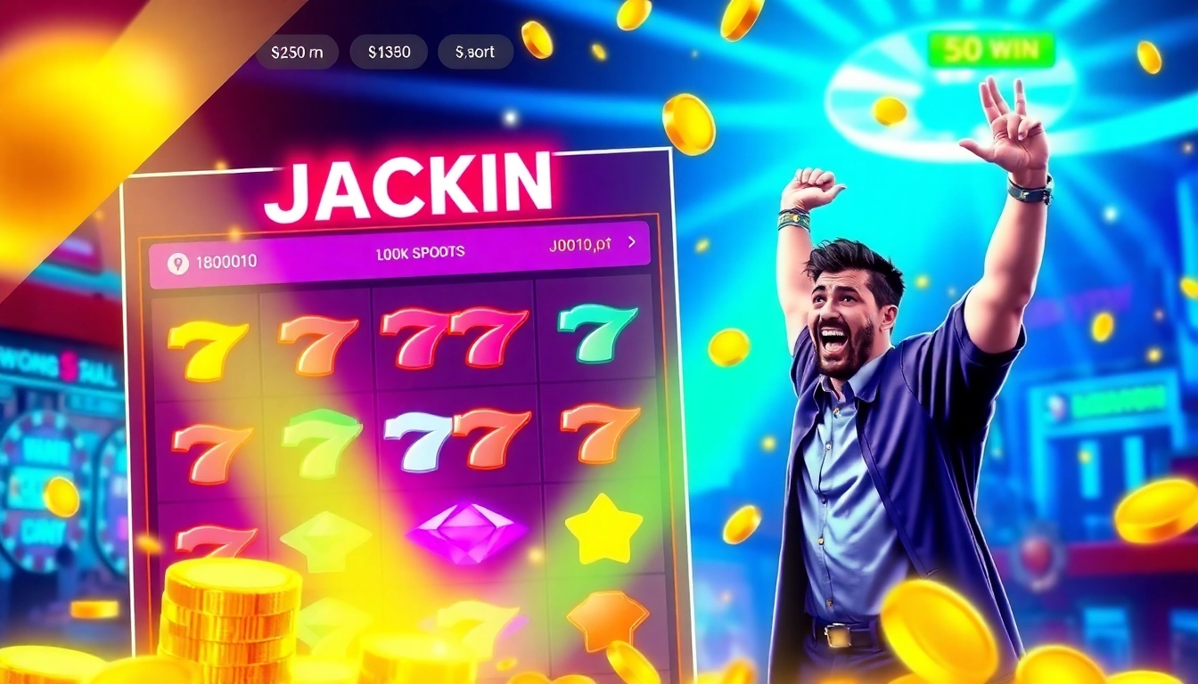 men toto online slot platform with bright jackpot graphics and secure transaction icons