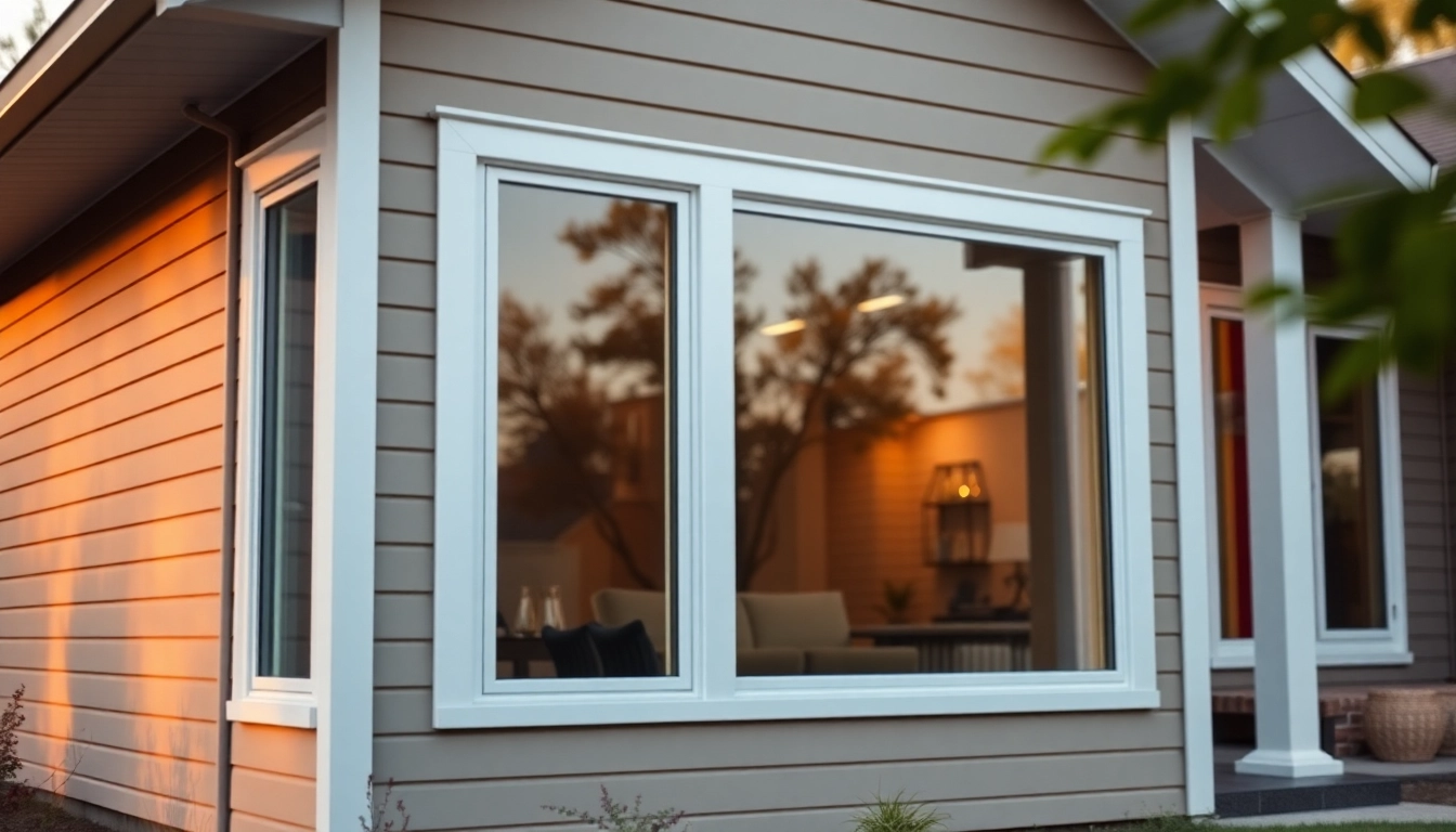 Modern home with Replacement Windows delivering enhanced curb appeal and energy efficiency.