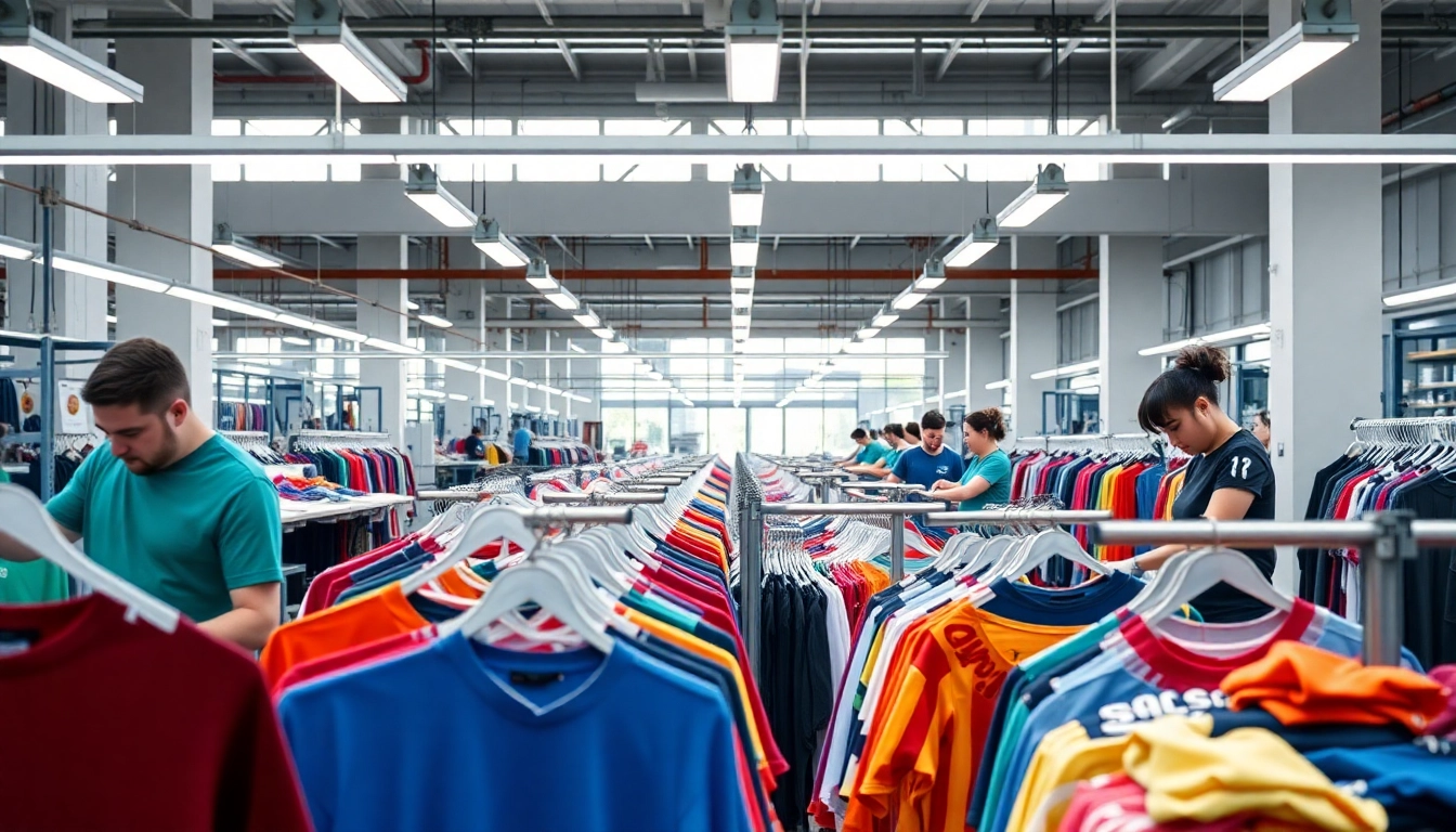 Inside a professional sportswear factory in Pakistan producing custom athletic apparel with advanced machinery and skilled workers.