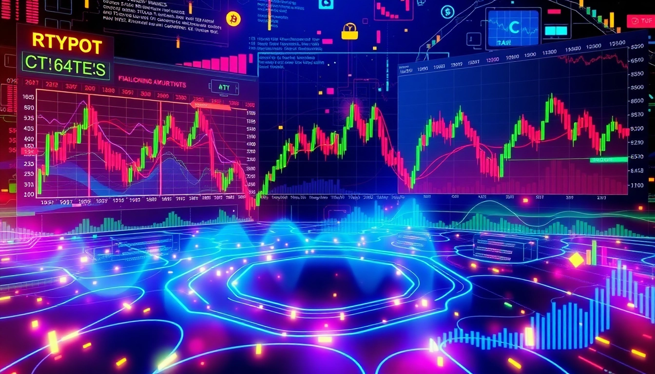 Crypto news updates highlight fluctuating market charts and digital assets for investors and