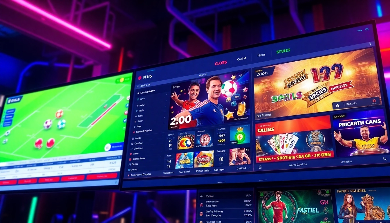 Sky Exchange online sportsbook and casino platform featuring live betting, with dynamic screens and engaging game visuals for players in India.