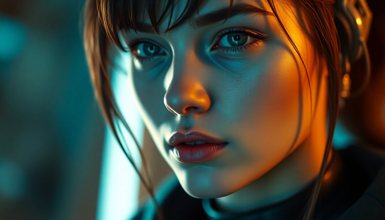 NSFW AI Generator-rendered portrait: hyperrealistic female in a sci-fi setting with cinematic lighting.