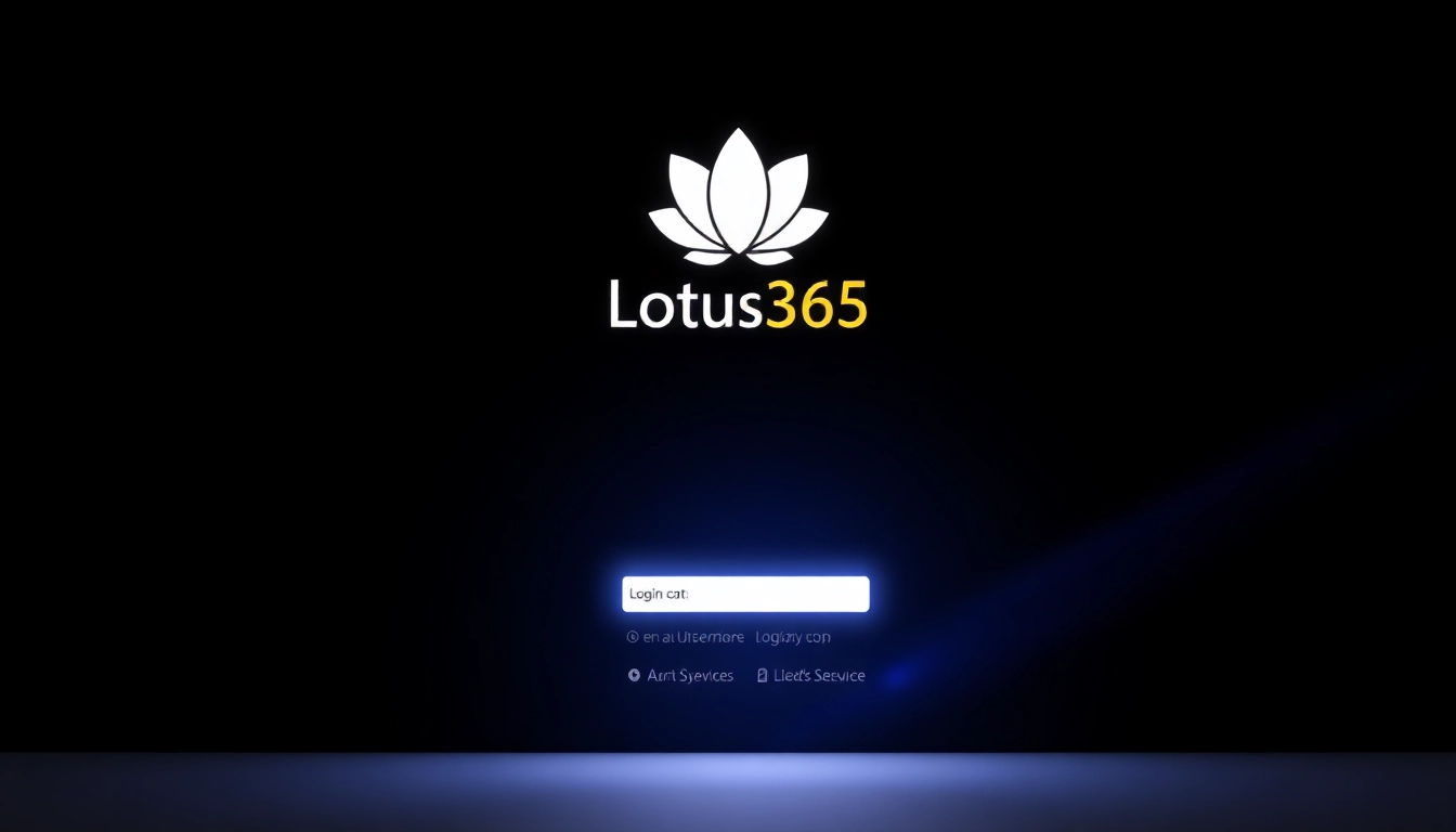Secure Lotus365 Login screen showcasing user authentication with vibrant branding and modern interface for easy access.