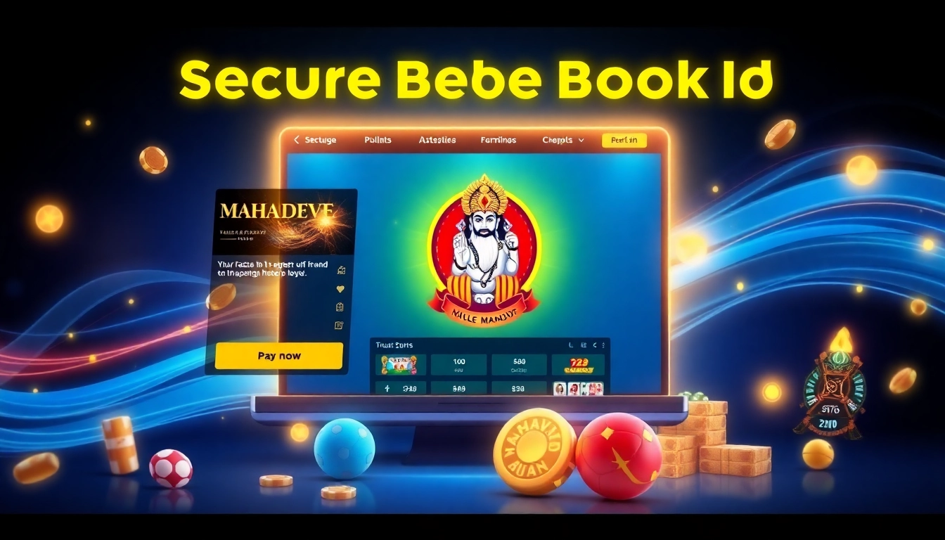 The Mahadev book id process showcased on a modern smartphone screen with Indian motifs, symbols