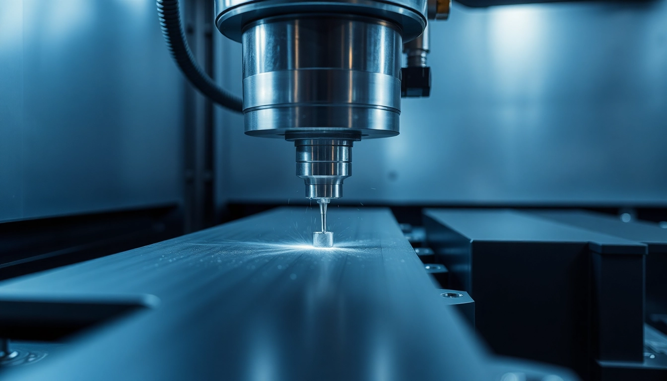 Professional frezowanie CNC aluminum milling process showing detailed surface finish and