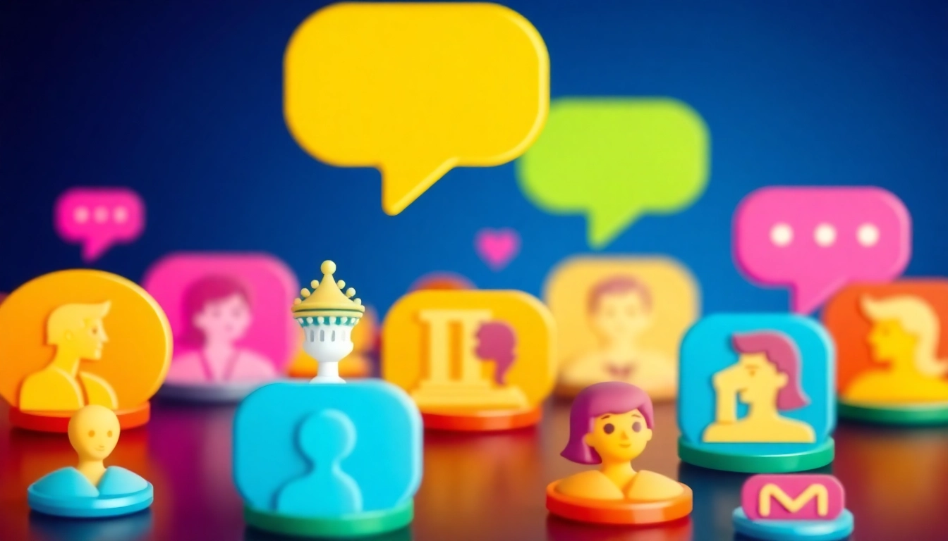 Engaging Greek chat platform with users exchanging messages in a lively online community setting